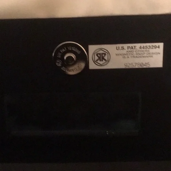 Carolyne Barton Black Evening Bag Handbag with magnetic snap & shoulder strap - Picture 6 of 11